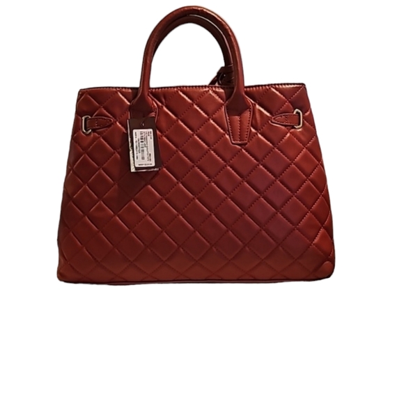 Studio Badgley Mishka Big Diamond Quilted Tote With Front Lock - Picture 2 of 6